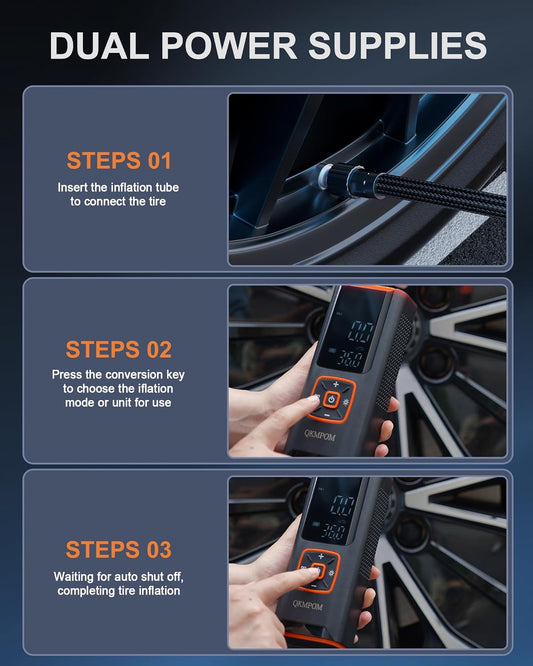 Portable Wireless Air Compressor Tire Inflator