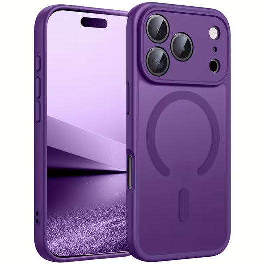 iPhone 17 Acrylic Matte Back Cover Support Wireless Charging